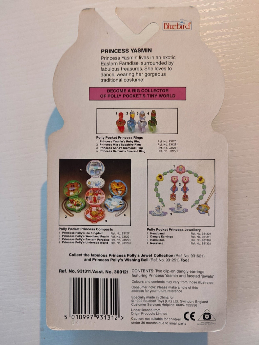 polly pocket boucle d'oreilles 1992