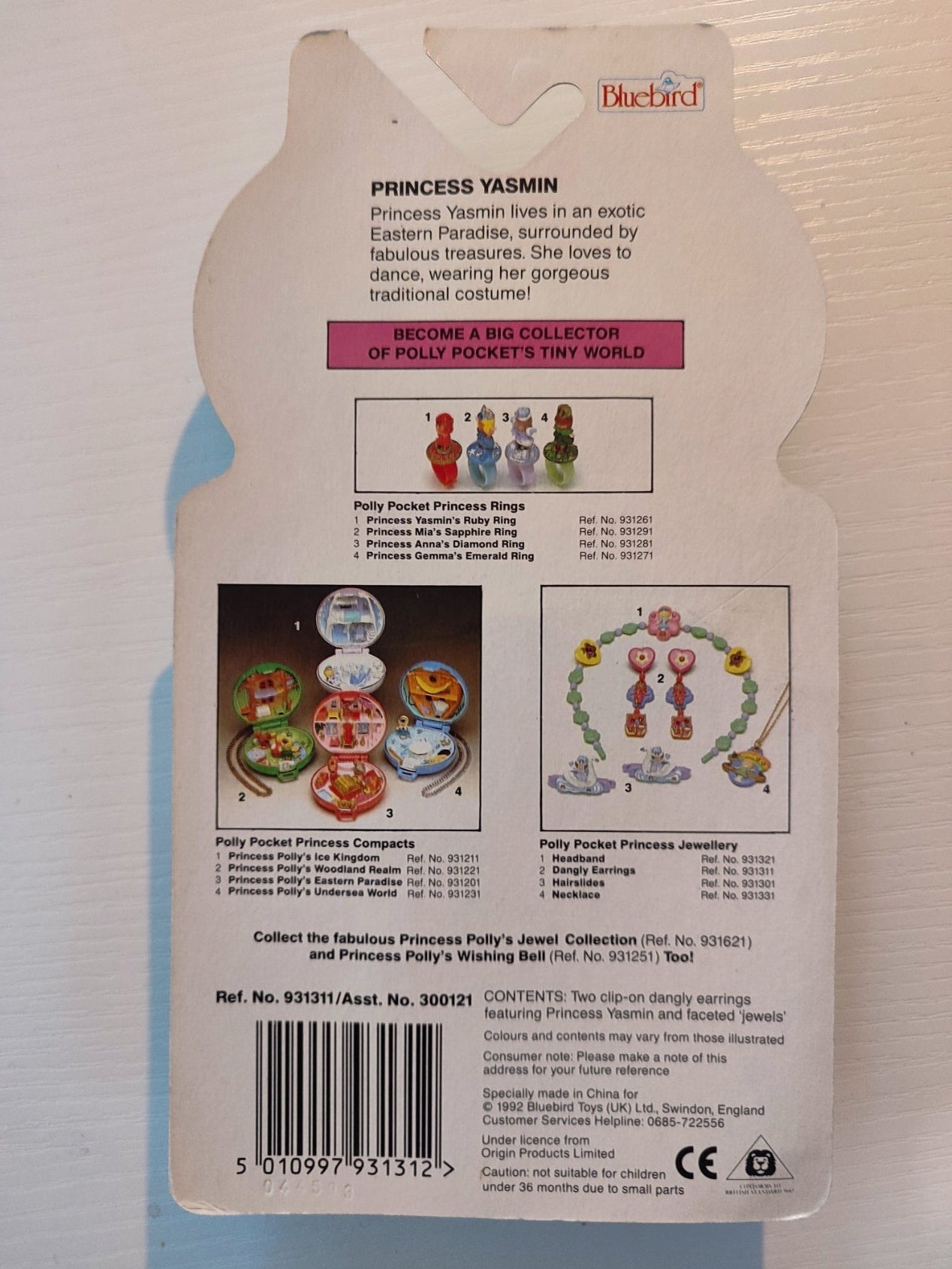 polly pocket boucle d'oreilles 1992