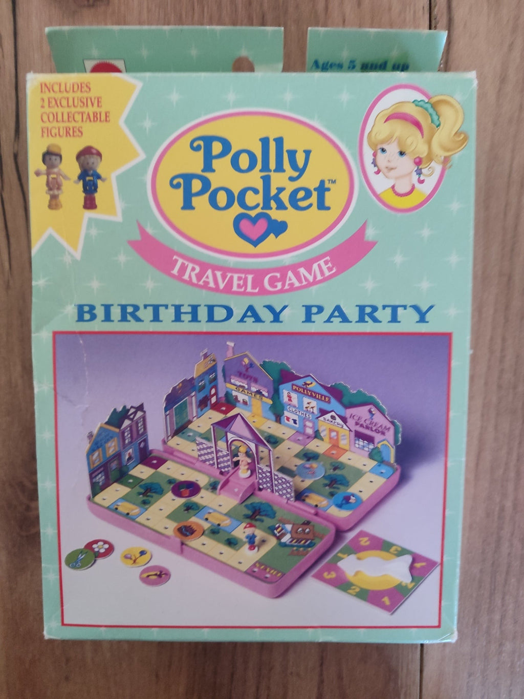 polly pocket travel game birtday time