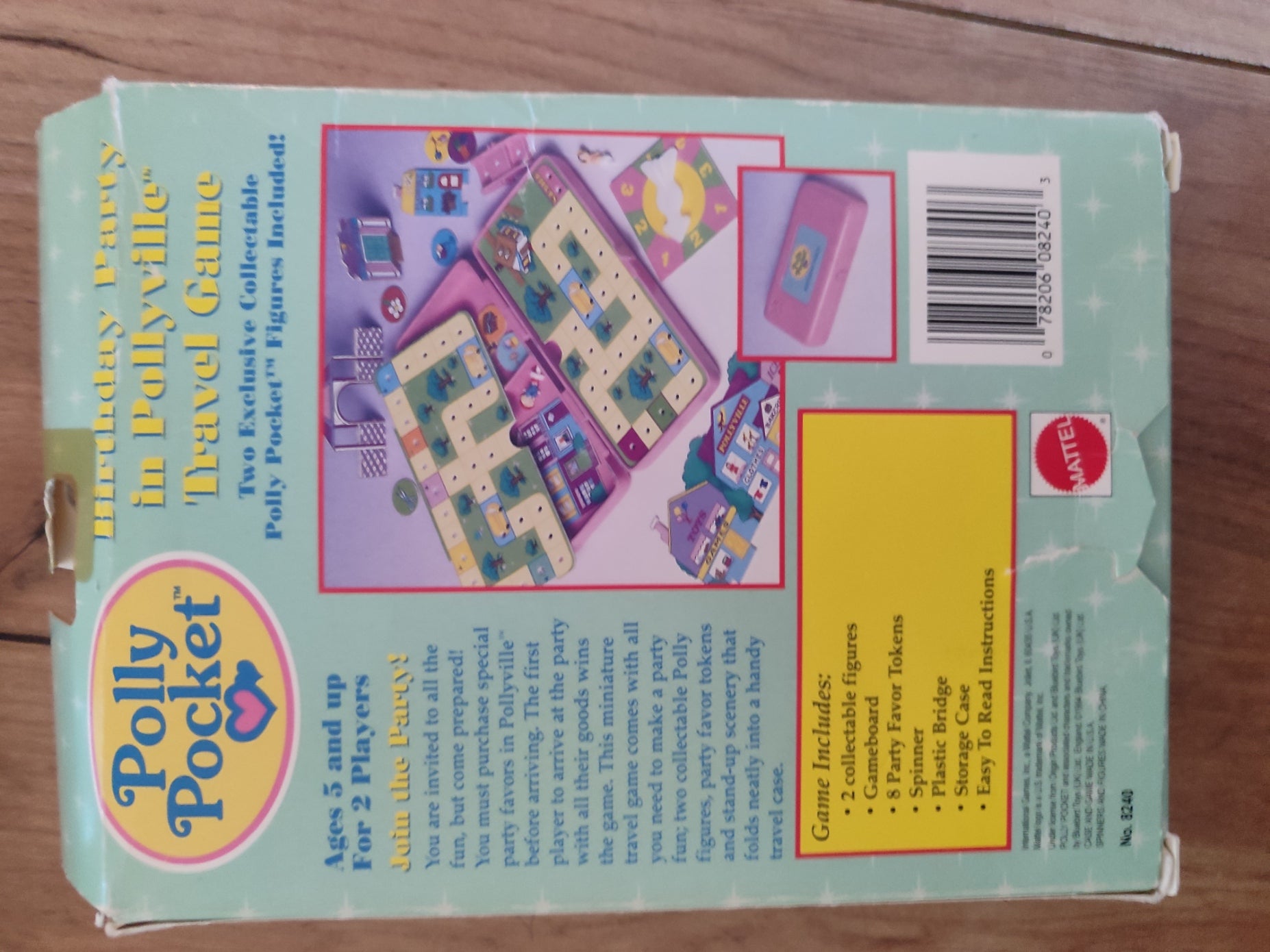 polly pocket travel game birtday time